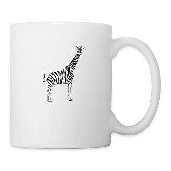 zebra giraffe - Mug - white - Right