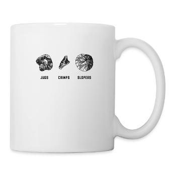 Poignées de bloc - Mug blanc - blanc - Droite