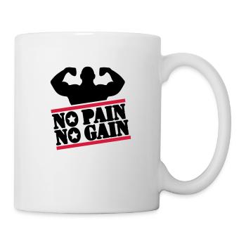 pain_bodybuilding_f2 - Mug blanc - blanc - Droite