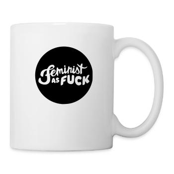 Feminist as F*CK Girlpower Mädchen - Tasse - Weiß - Rechts