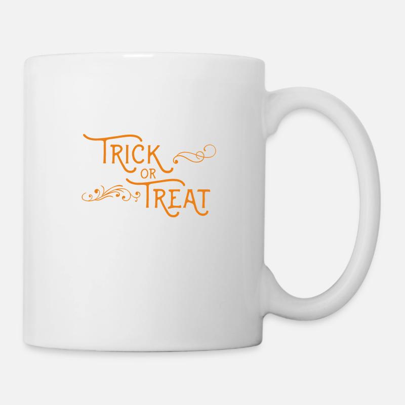 Halloween truc ou traitement - Mug blanc - blanc