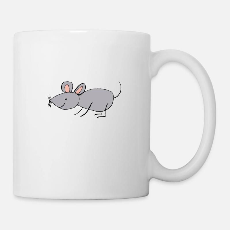 Maus - Tasse - Weiß