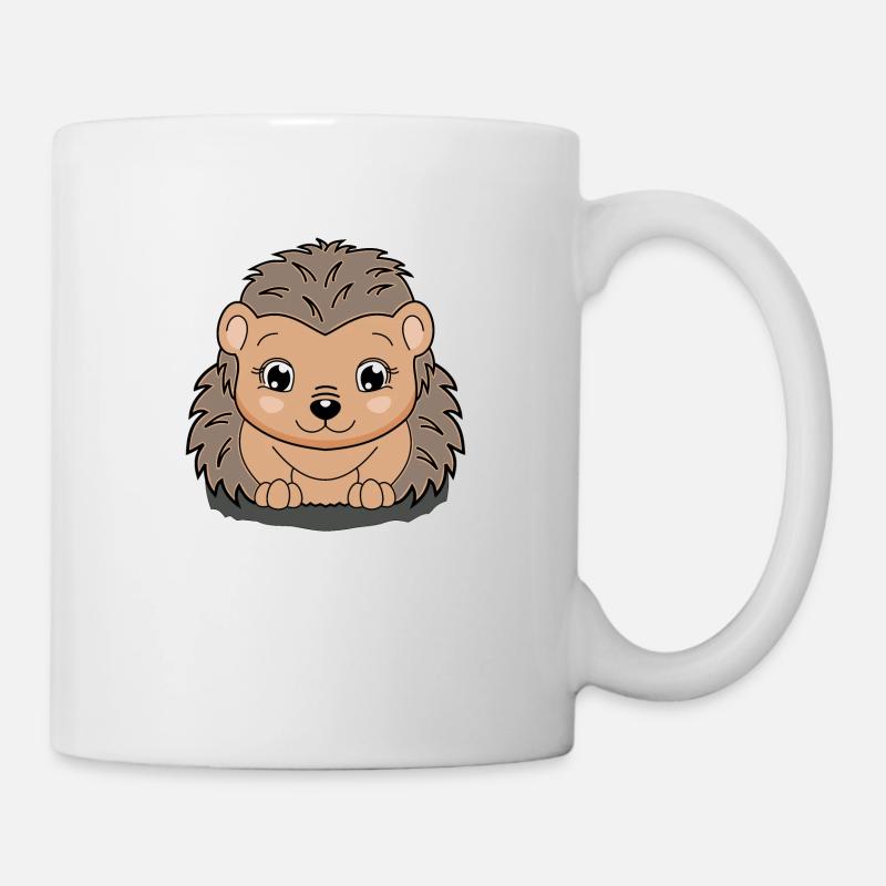 lorey.w "Igel Ina" - Tasse - Weiß