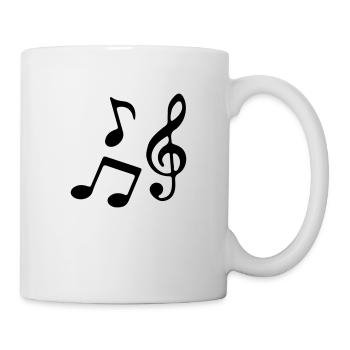 Musik Noten - Tasse - Weiß - Rechts