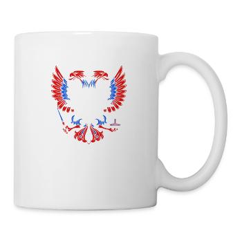 Russia flag Moscow Putin nation Russian - Mug - white - Right