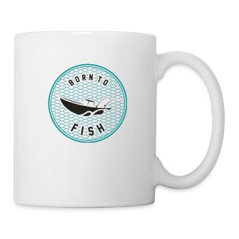 Born to fish - Geboren zum fischen - Tasse - Weiß - Rechts