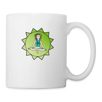 Die Hüterin der Kinder -Yogasitz - Tasse - Weiß - Rechts