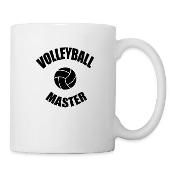 Volleyball Master Meister Guter Spieler - Tasse - Weiß - Rechts