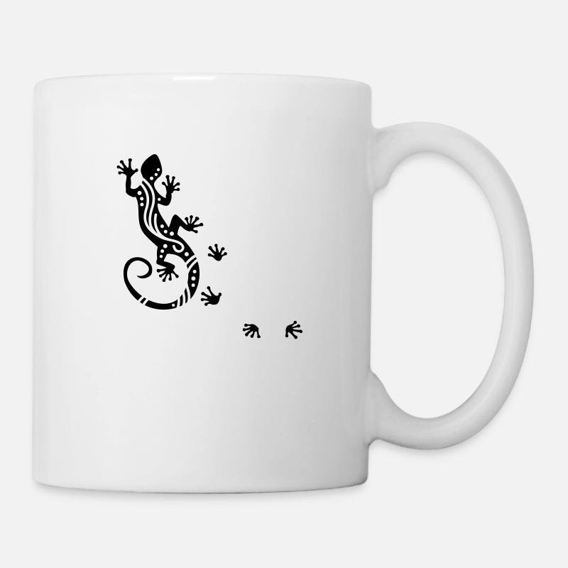 Gecko courant Ethno - Mug blanc - blanc