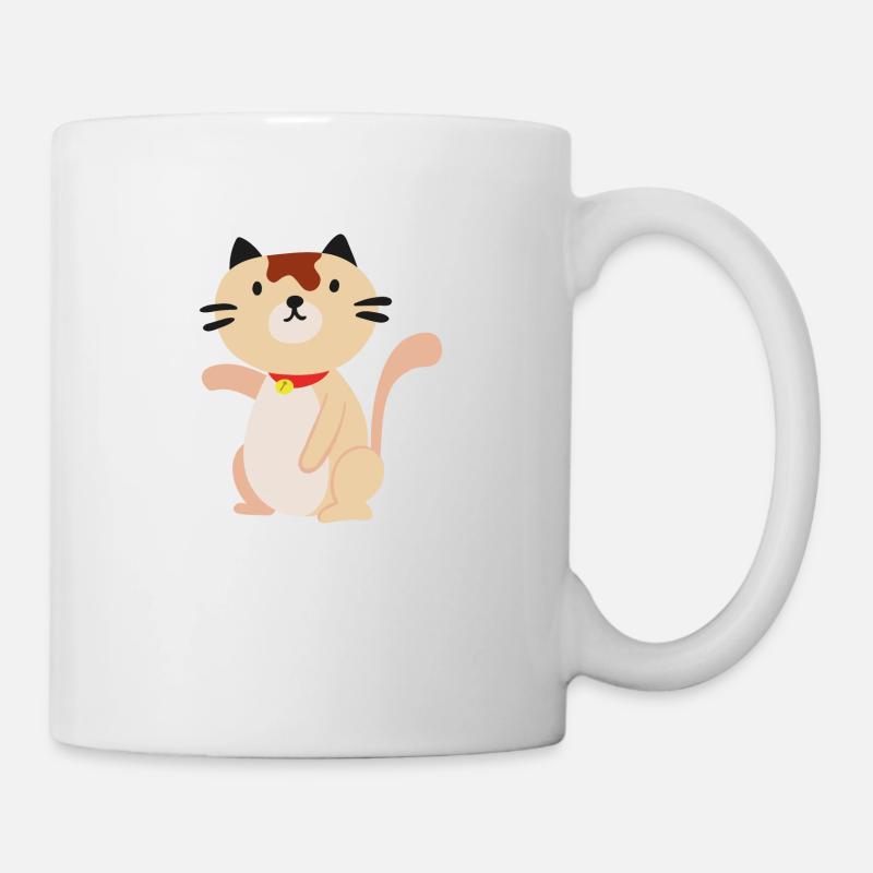 Katze katze - Tasse - Weiß
