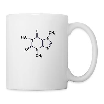 Caffeine Formula Coffee Addicted Chemical Gift - Mug - white - Right