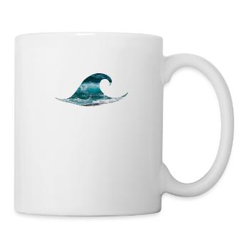 Welle Ozean Meer Surfen - Tasse - Weiß - Rechts