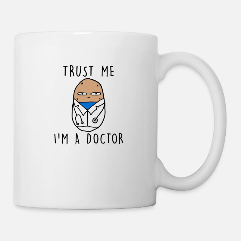 TRUST ME AT A DOCTOR - Mug - white