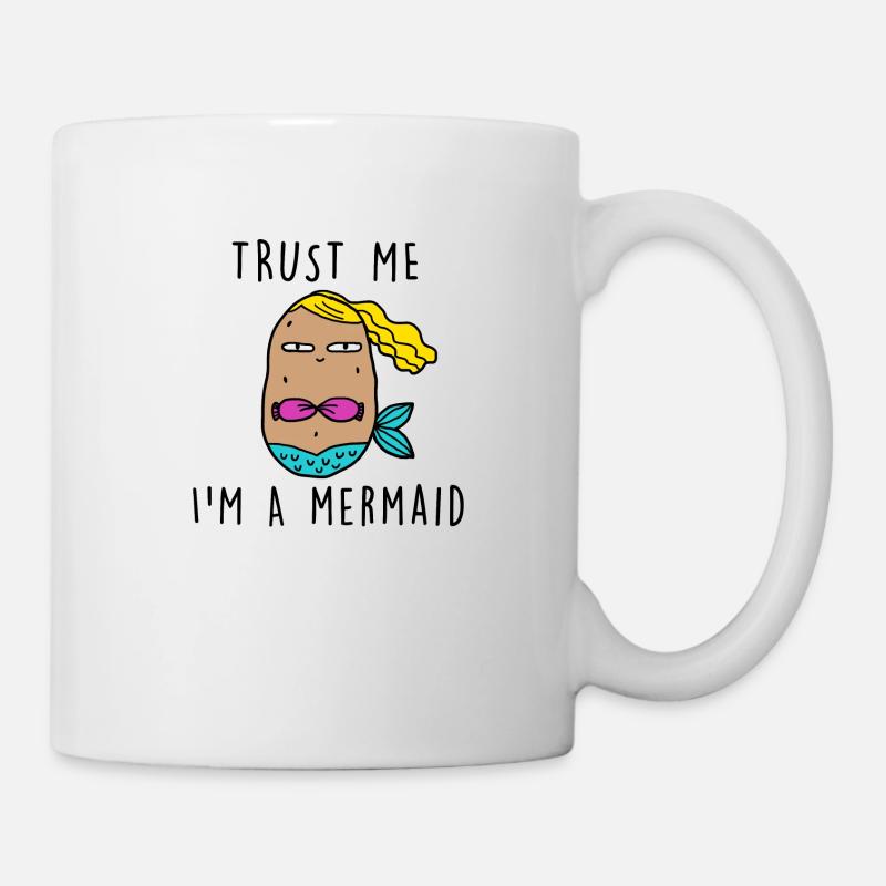 TRUST ME IN A MERMAID - Mug - white