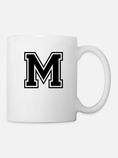 m - Tasse - Weiß