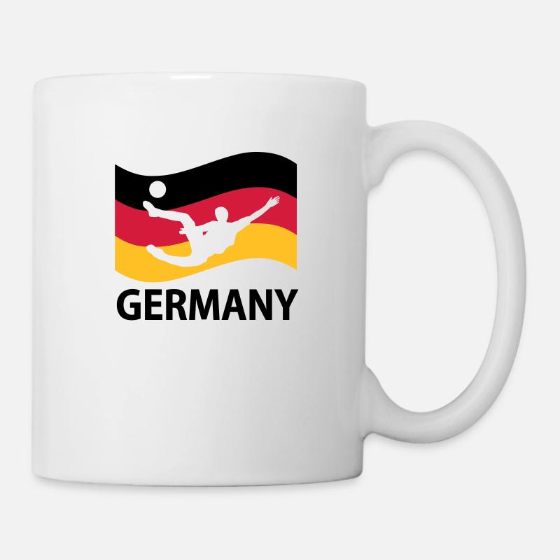 Deutschland Fußball - Tasse - Weiß