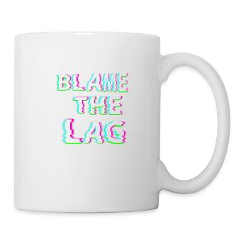 blâmer le décalage - Mug blanc - blanc - Droite