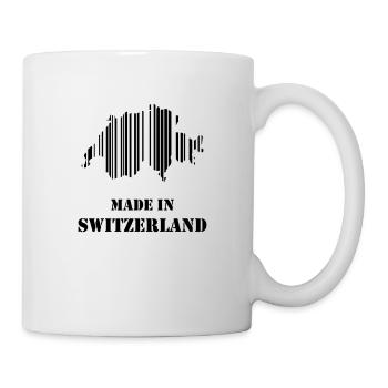 Made in Switzerland - Geschenkidee für Schweizer - Tasse - Weiß - Rechts