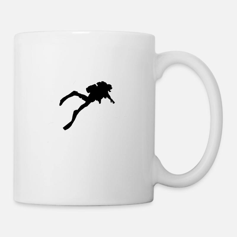plongeur - Mug blanc - blanc