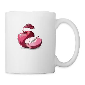 Apple red beautiful apple red - Mug - white - Right