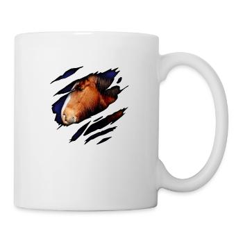 Shire horse in me - Mug - white - Right