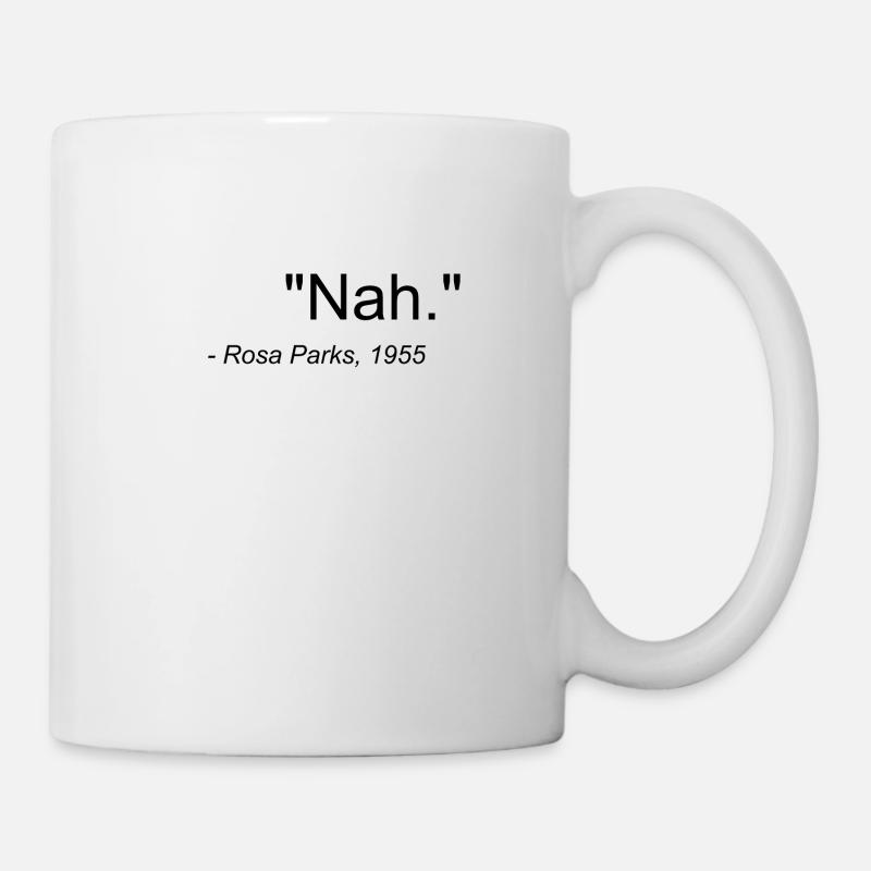 "Nah." PINK PARKS Citer 1955 - Mug blanc - blanc