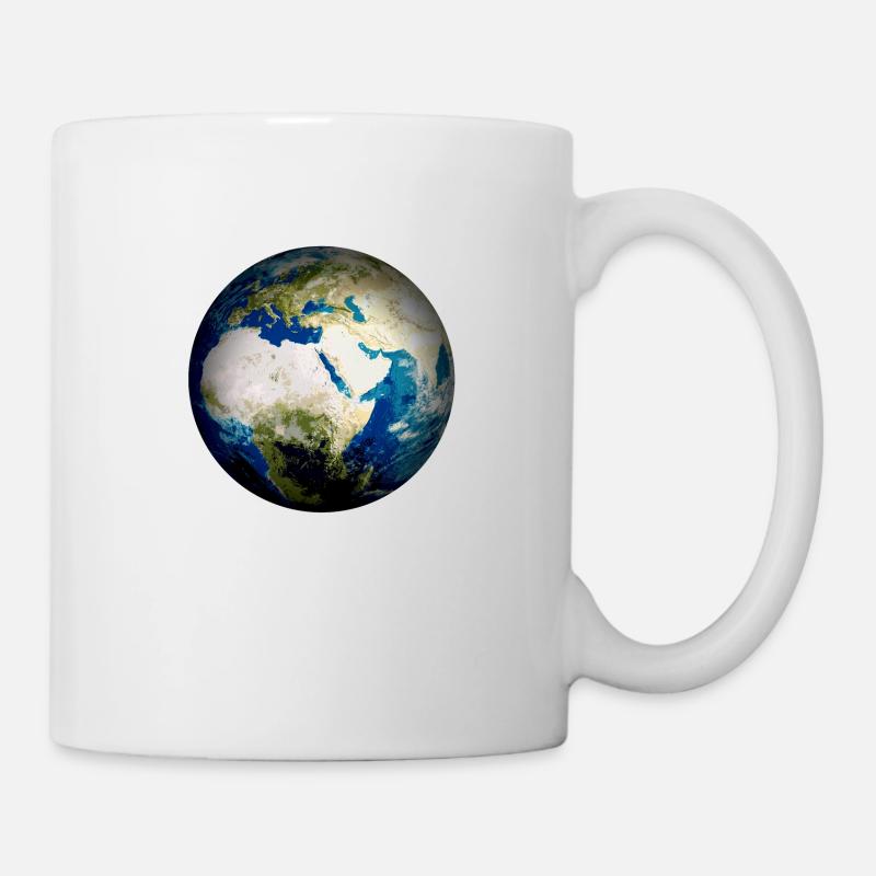 Planet Erde - Tasse - Weiß