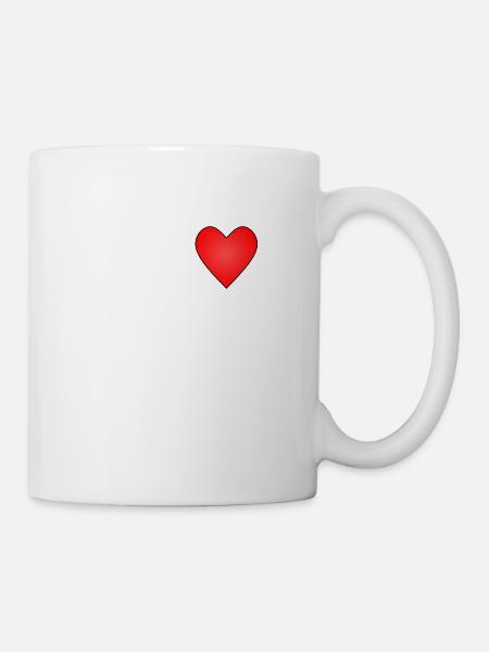 heart - Mug - white