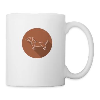 dackel - Tasse - Weiß - Rechts