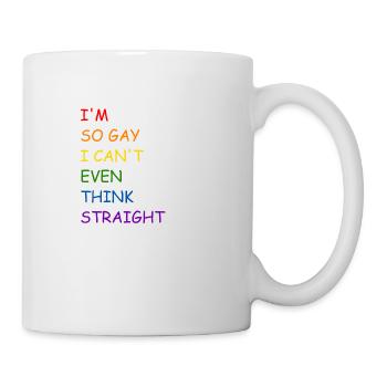 Je suis si gaie - Mug blanc - blanc - Droite