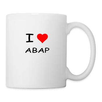 I LOVE ABAP - Mug - white - Right