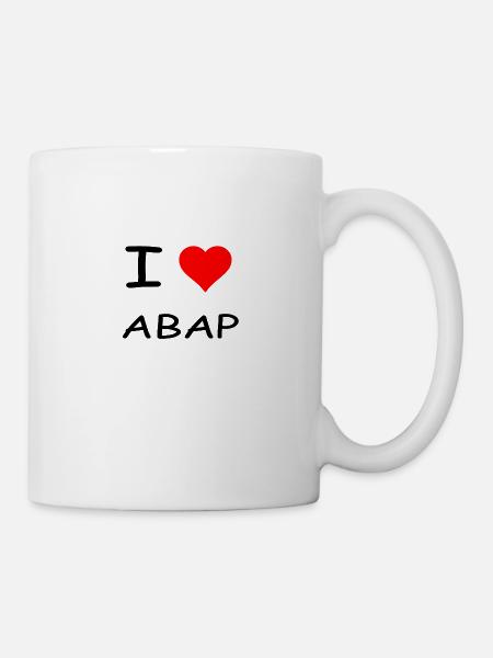 I LOVE ABAP - Mug - white