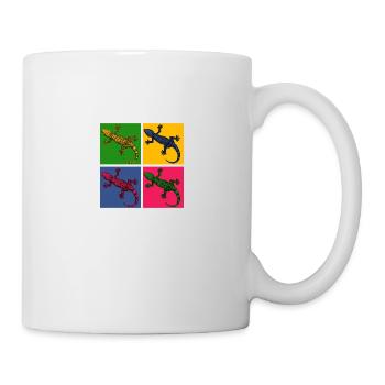 Eidechse - Tasse - Weiß - Rechts