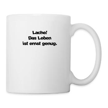 Geschenk humor Zufriedenheit Leben humor verstand - Tasse - Weiß - Rechts