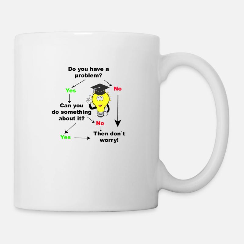 Avez-vous des problèmes étudiant idée cadeau étudiant - Mug blanc - blanc