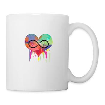 LT 63 w Unendlichkeit Farbenfroh - Tasse - Weiß - Rechts