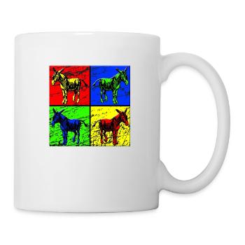 Esel - Tasse - Weiß - Rechts