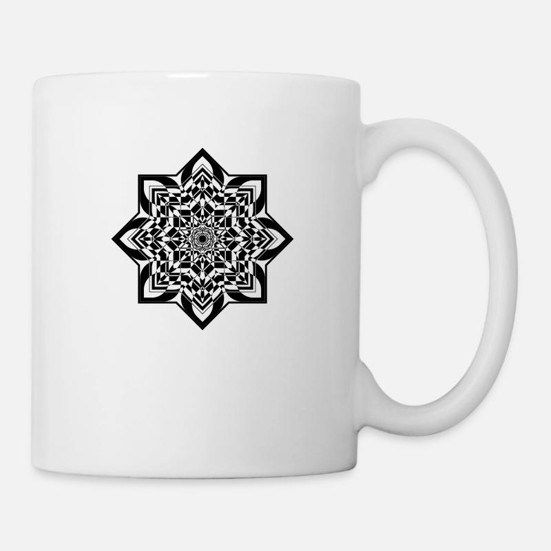 Fresh cool modern Symbol Design Shirt Muster Illus - Tasse - Weiß
