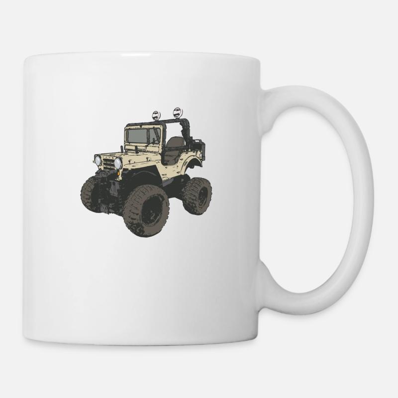 four-wheel - Mug - white