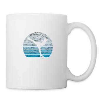 Patinage artistique Figure Skater Retro Vintage cadeau - Mug blanc - blanc - Droite