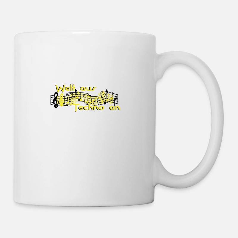 Monde de la techno - Mug blanc - blanc