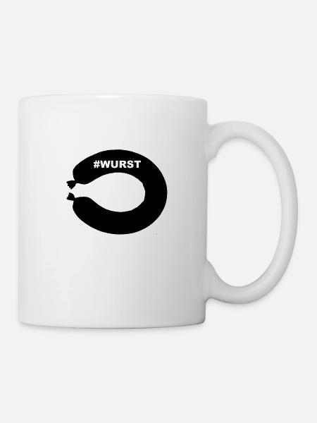 Fleischwurst Geschenk Geschenkidee Idee - Tasse - Weiß