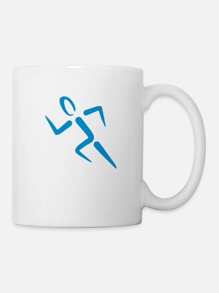 rennen - Tasse - Weiß