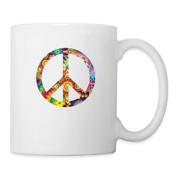 Peace - Tasse - Weiß - Rechts