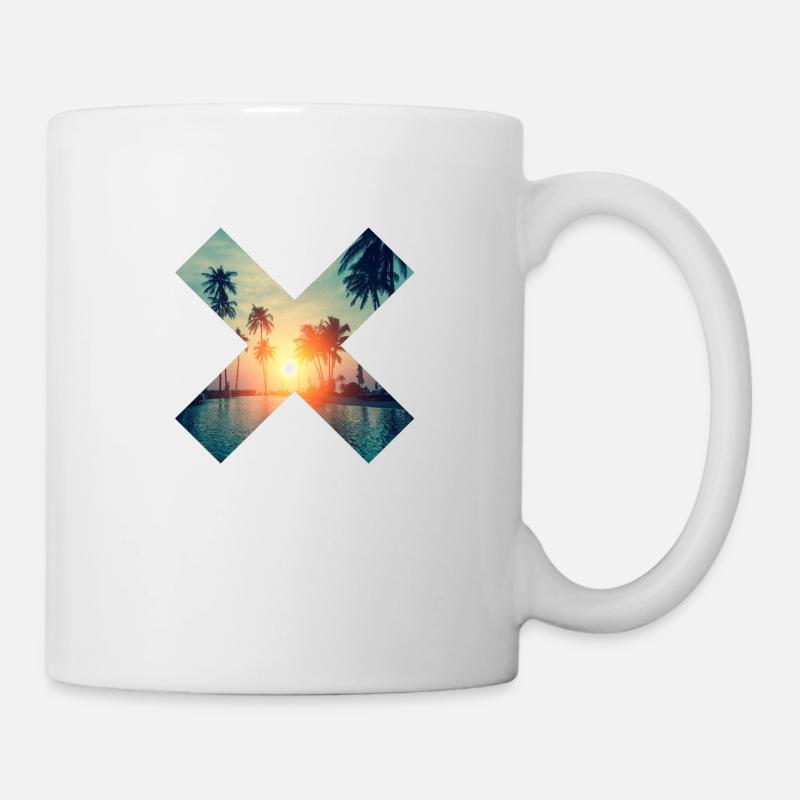 Palm beach palm beach vacation sun - Mug - white