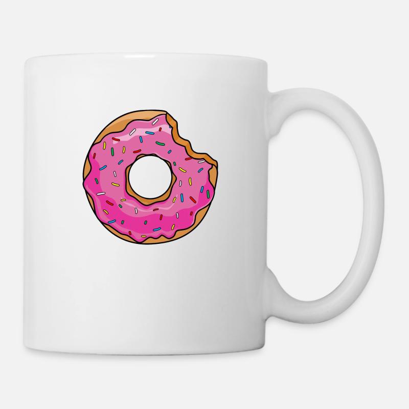 Donut mit Biss - Tasse - Weiß