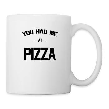 pizza - Mug blanc - blanc - Droite