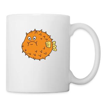 Puffer poisson mer océan sous l'eau - Mug blanc - blanc - Droite