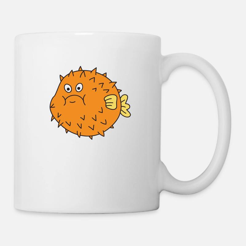 Puffer poisson mer océan sous l'eau - Mug blanc - blanc