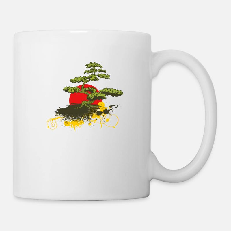 Bonsai - Tasse - Weiß